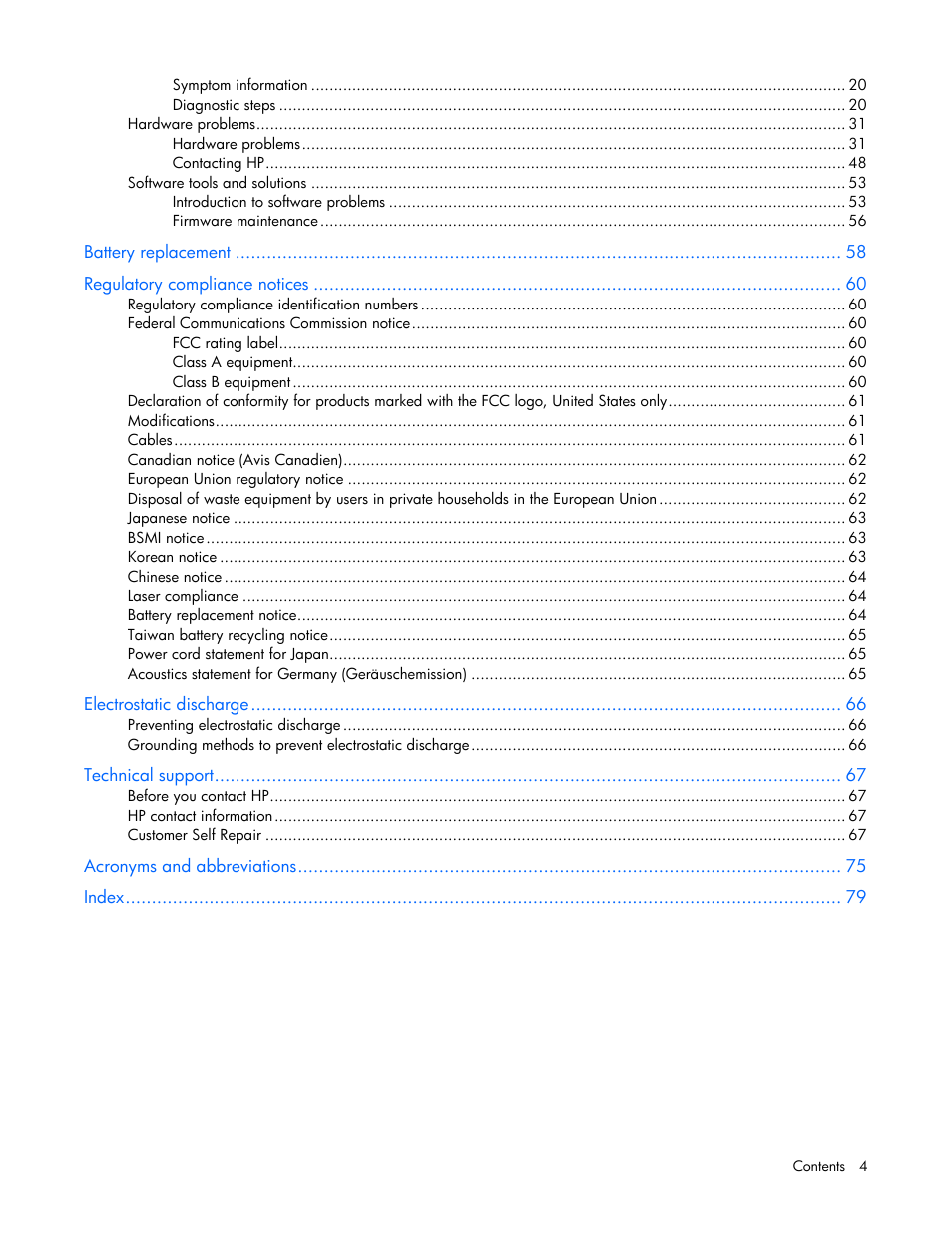 HP ProLiant DL145 G3 Server User Manual | Page 4 / 81