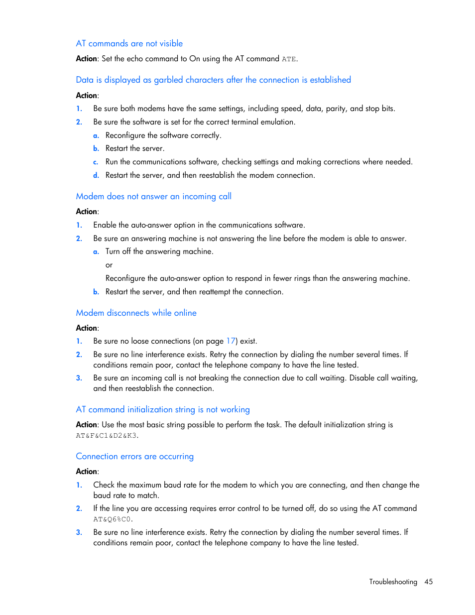 HP ProLiant DL145 G3 Server User Manual | Page 45 / 81