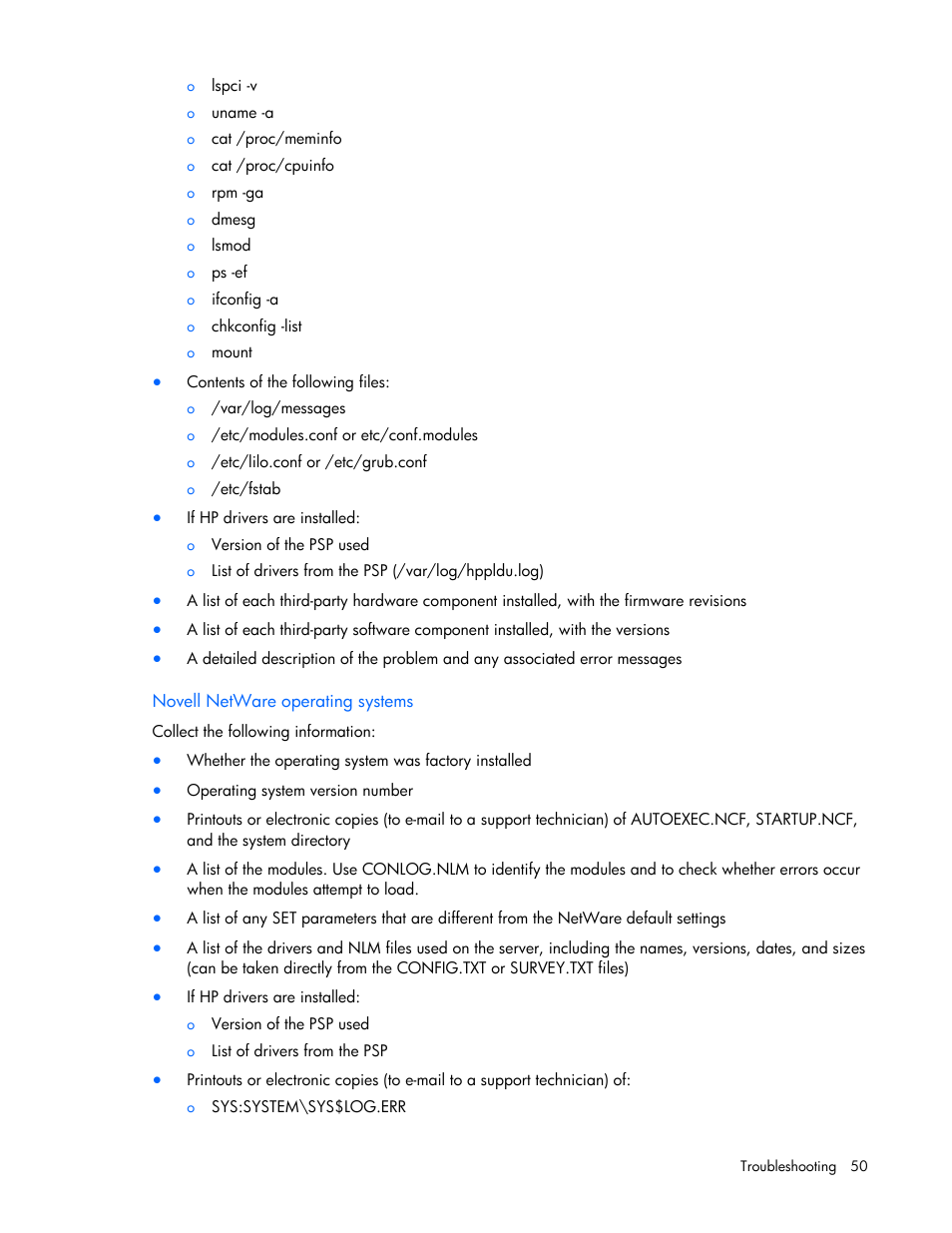 HP ProLiant DL145 G3 Server User Manual | Page 50 / 81