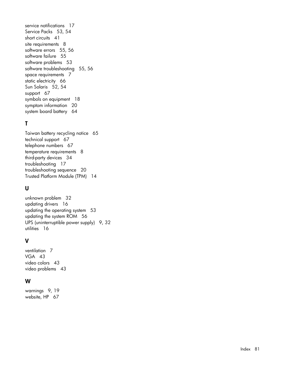 HP ProLiant DL145 G3 Server User Manual | Page 81 / 81