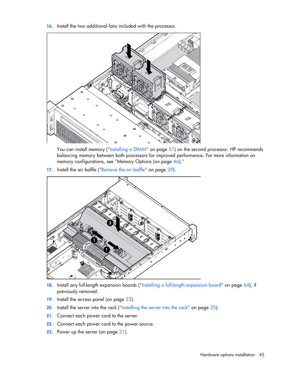 HP ProLiant DL380 Server User Manual | Page 45 / 128