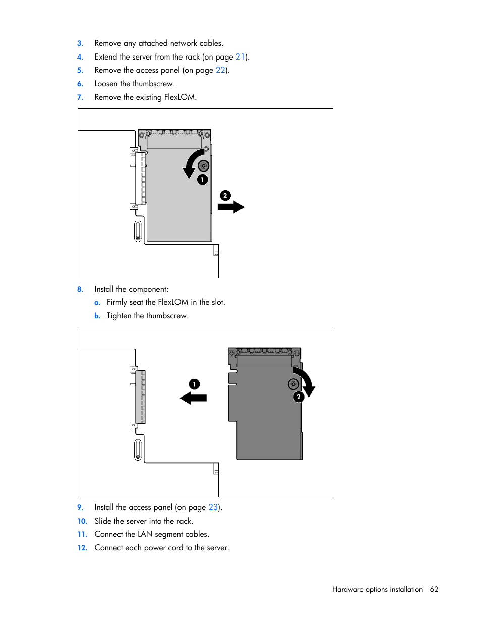 HP ProLiant DL380 Server User Manual | Page 62 / 128