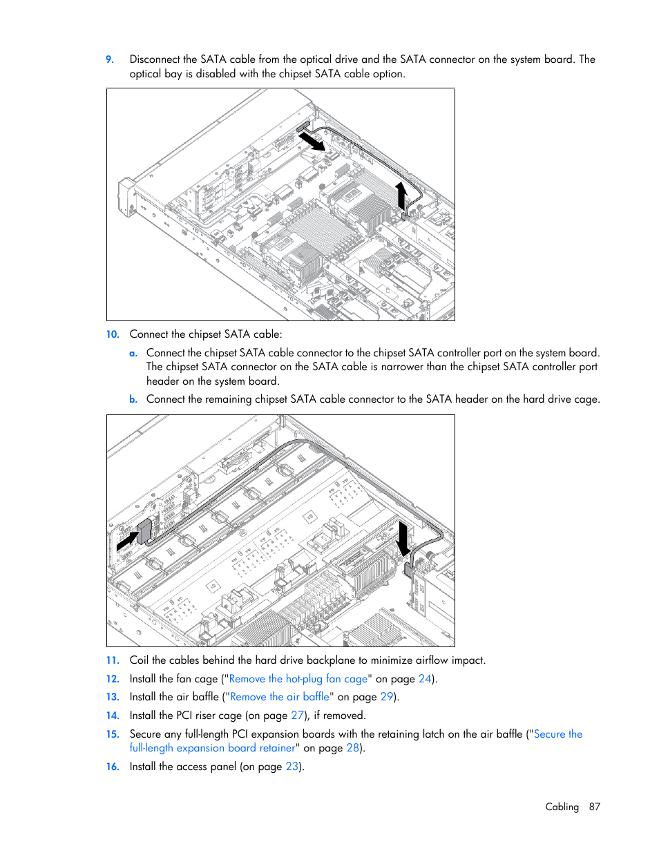 HP ProLiant DL380 Server User Manual | Page 87 / 128