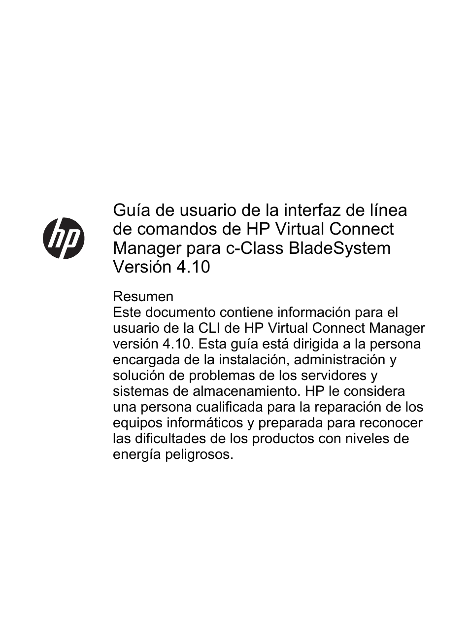 HP Módulo de conexión virtual HP FlexFabric de 10 Gb24 puertos para BladeSystem clase-c User Manual | 268 pages