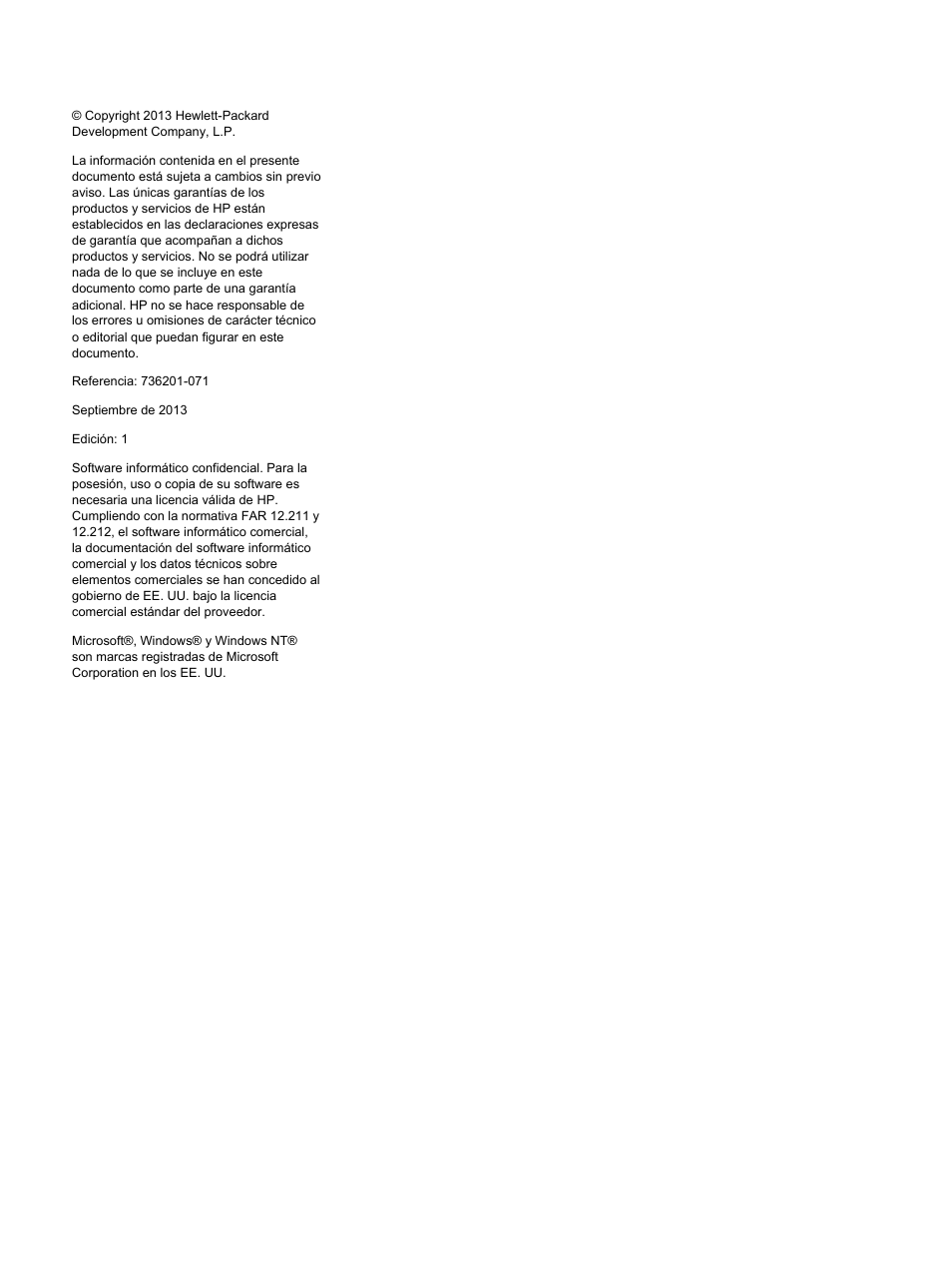 Aviso | HP Módulo de conexión virtual HP FlexFabric de 10 Gb24 puertos para BladeSystem clase-c User Manual | Page 2 / 268