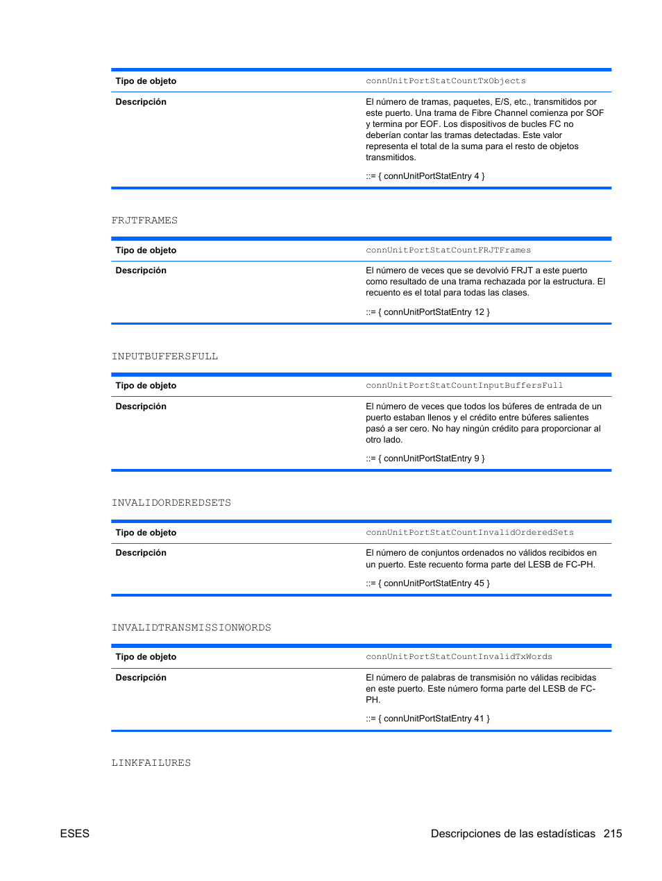 HP Módulo de conexión virtual HP FlexFabric de 10 Gb24 puertos para BladeSystem clase-c User Manual | Page 222 / 268