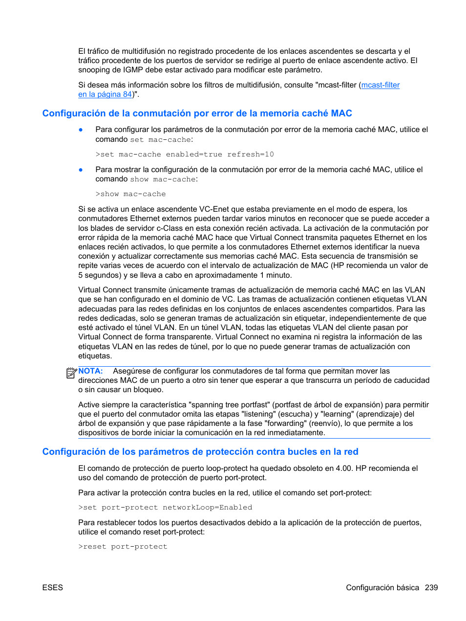 HP Módulo de conexión virtual HP FlexFabric de 10 Gb24 puertos para BladeSystem clase-c User Manual | Page 246 / 268