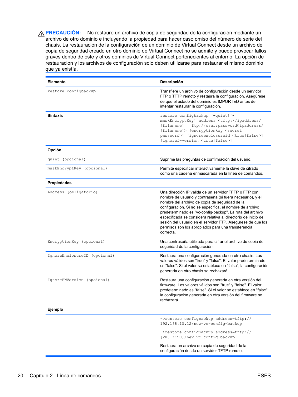 HP Módulo de conexión virtual HP FlexFabric de 10 Gb24 puertos para BladeSystem clase-c User Manual | Page 27 / 268