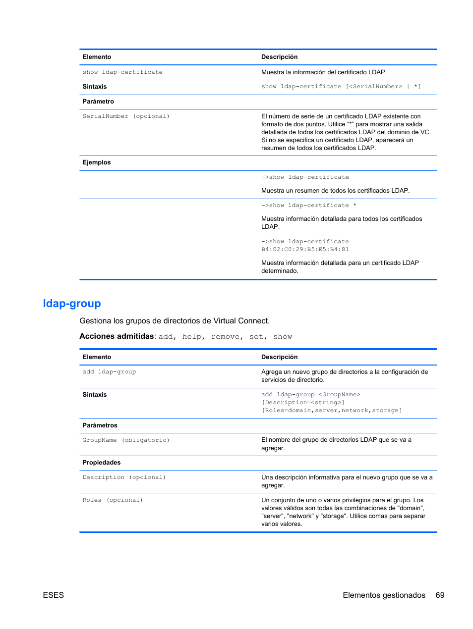 Ldap-group | HP Módulo de conexión virtual HP FlexFabric de 10 Gb24 puertos para BladeSystem clase-c User Manual | Page 76 / 268