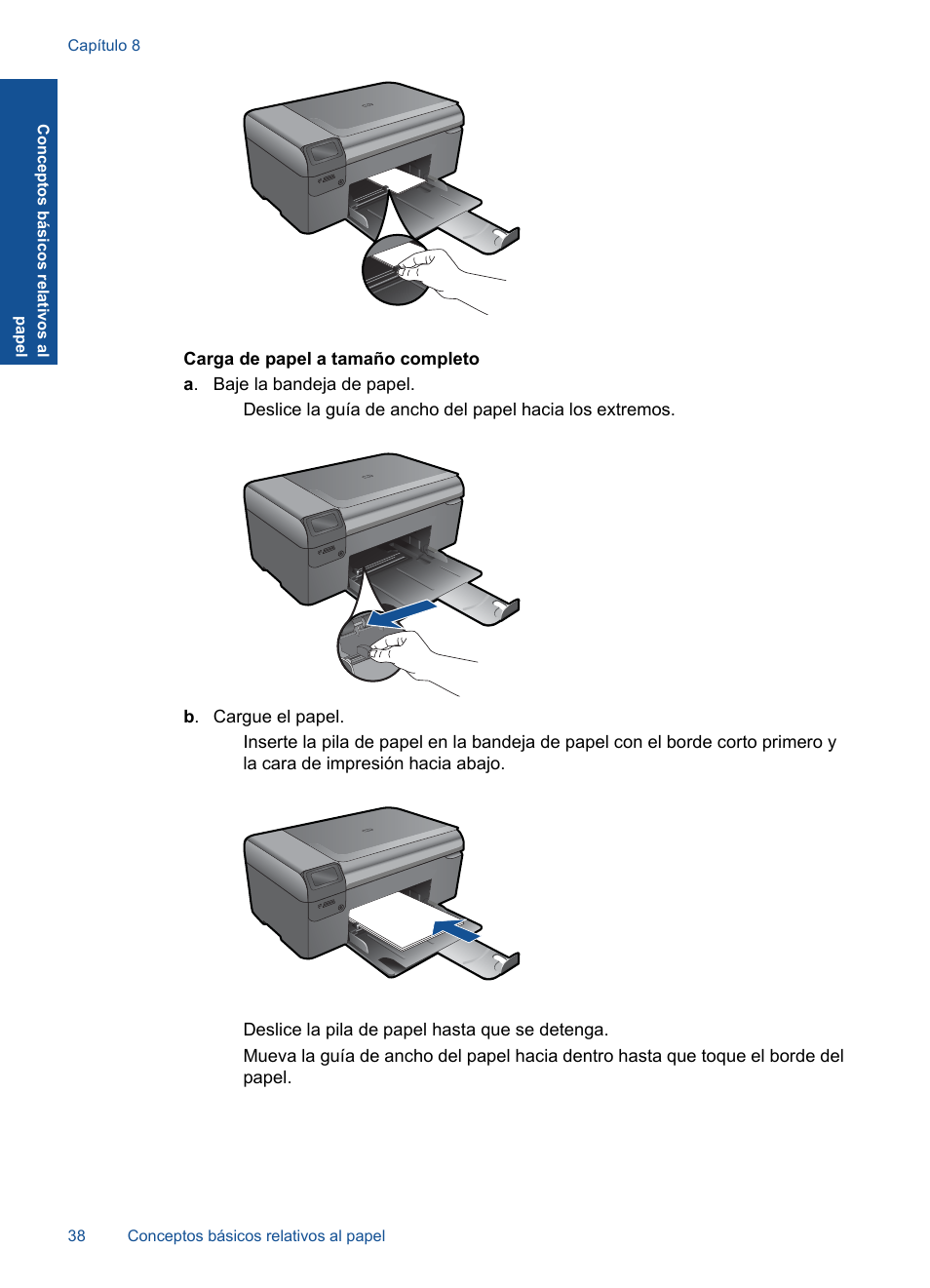 HP Impresora e-Todo-en-Uno HP Photosmart inalámbrica - B110e User Manual | Page 40 / 62