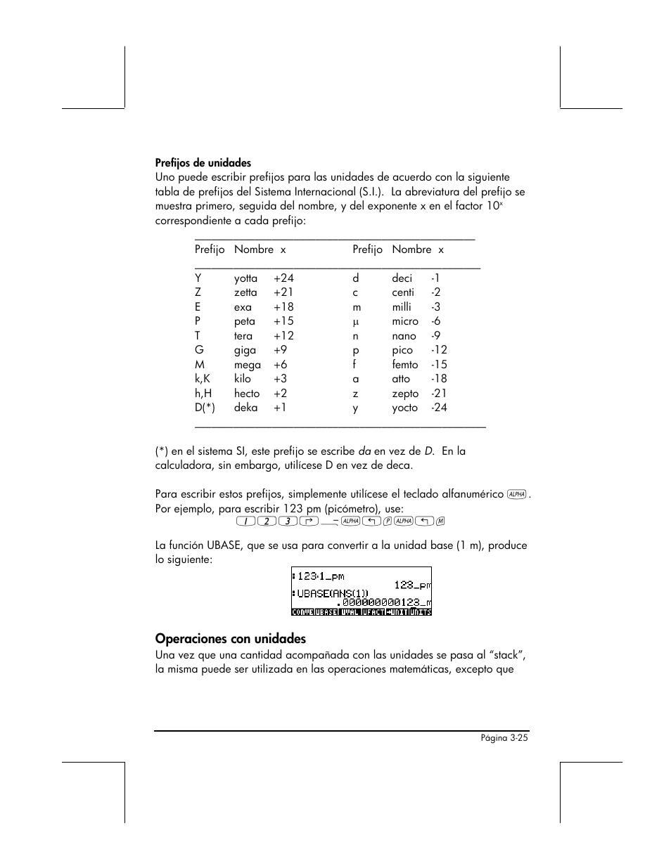 Operaciones con unidades | HP 48gII Graphing Calculator User Manual | Page 154 / 892