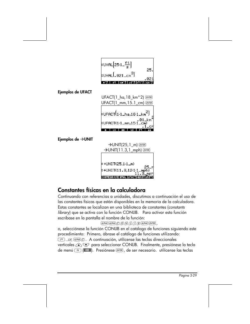 Constantes fisicas en la calculadora, Constantes físicas en la calculadora | HP 48gII Graphing Calculator User Manual | Page 158 / 892