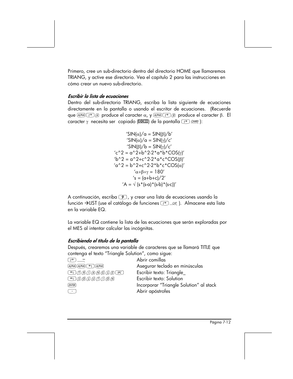 HP 48gII Graphing Calculator User Manual | Page 252 / 892