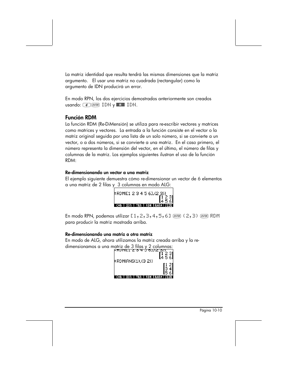 Funcion rdm | HP 48gII Graphing Calculator User Manual | Page 317 / 892