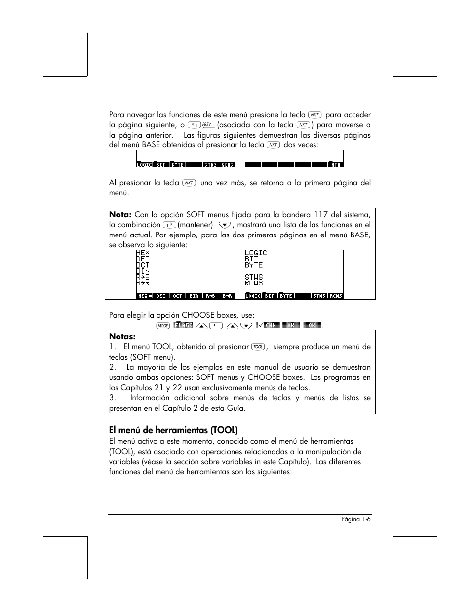 El menu de herramientas (tool) | HP 48gII Graphing Calculator User Manual | Page 35 / 892