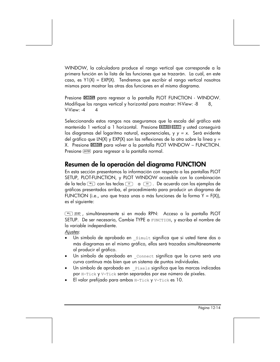 Resumen de la operacion del diagrama function, Resumen de la operación del diagrama function | HP 48gII Graphing Calculator User Manual | Page 406 / 892