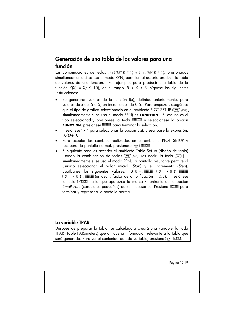 La variable tpar | HP 48gII Graphing Calculator User Manual | Page 411 / 892