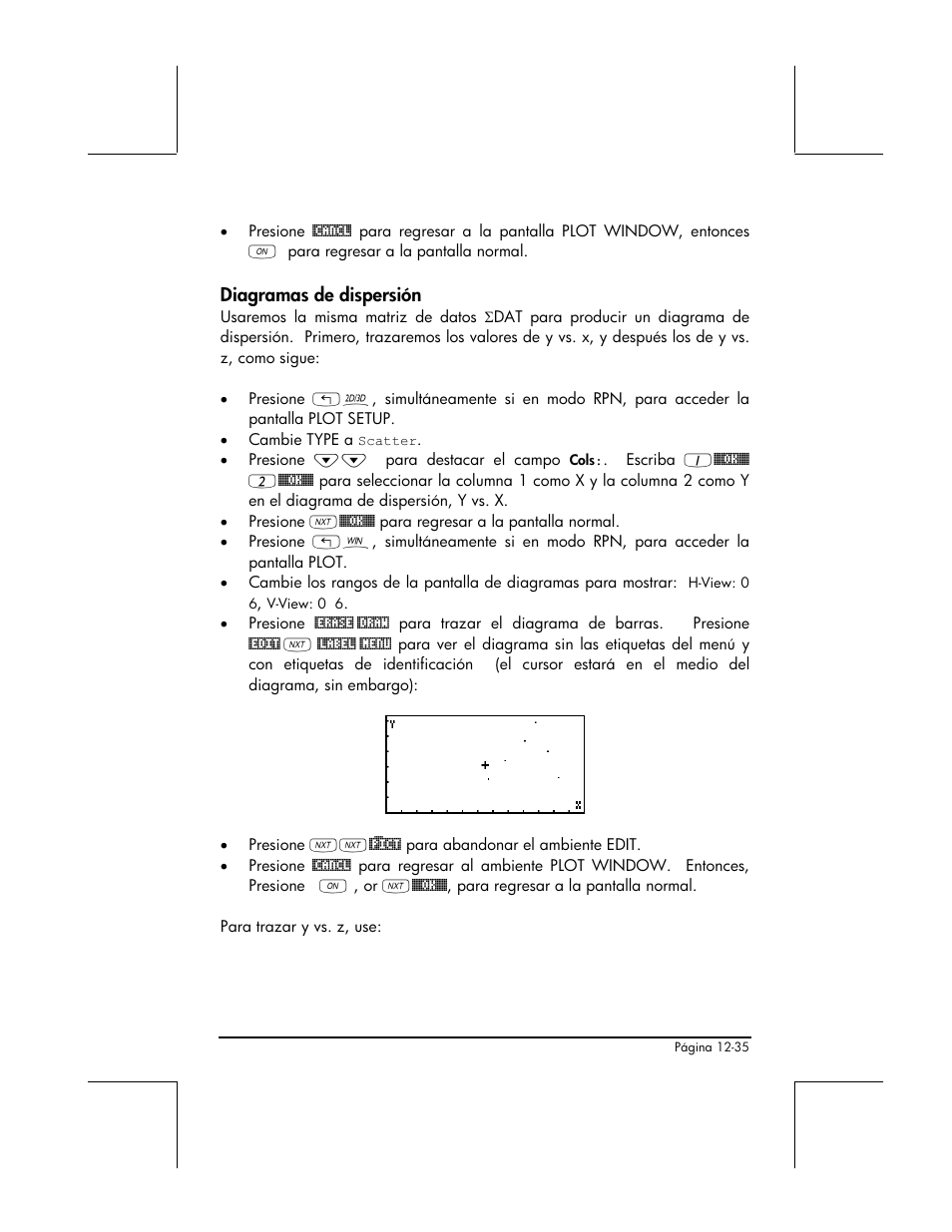 Diagramas de dispersion | HP 48gII Graphing Calculator User Manual | Page 427 / 892