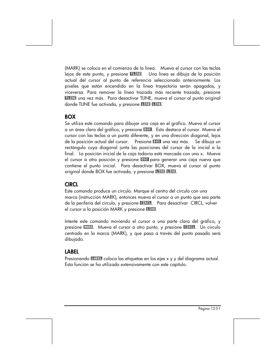 Circl, Label | HP 48gII Graphing Calculator User Manual | Page 443 / 892