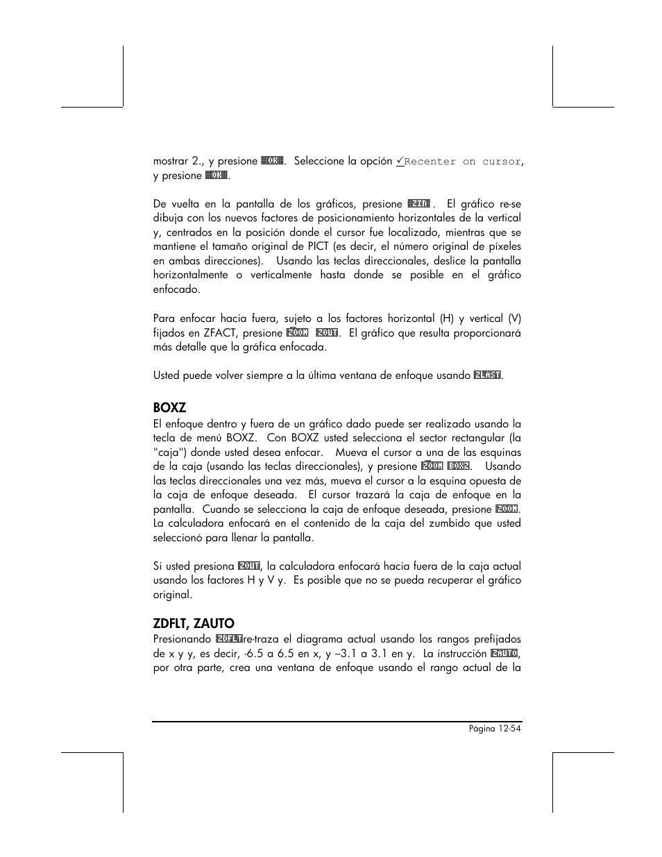 Boxz, Zdflt, zauto | HP 48gII Graphing Calculator User Manual | Page 446 / 892