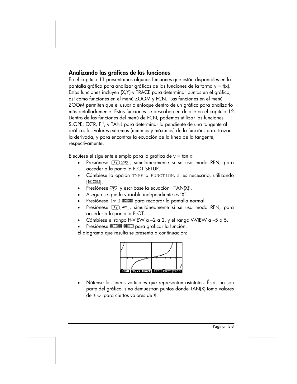 Analizando las graficas de las funciones | HP 48gII Graphing Calculator User Manual | Page 459 / 892