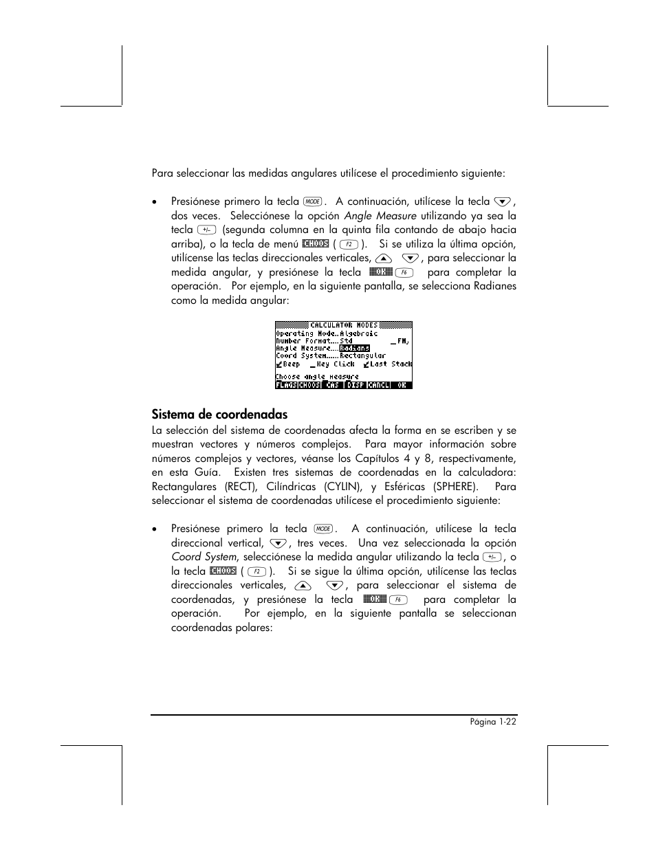 Sistema de coordenadas | HP 48gII Graphing Calculator User Manual | Page 51 / 892