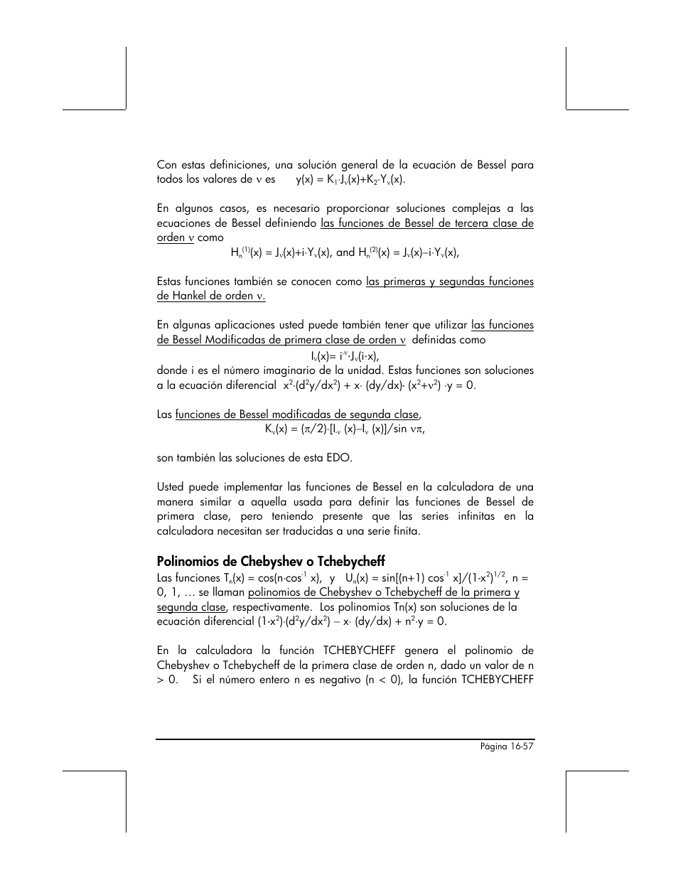 Polinomios de chebyshev o tchebycheff | HP 48gII Graphing Calculator User Manual | Page 552 / 892