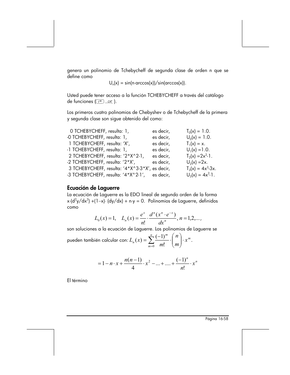 Ecuacion de laguerre | HP 48gII Graphing Calculator User Manual | Page 553 / 892