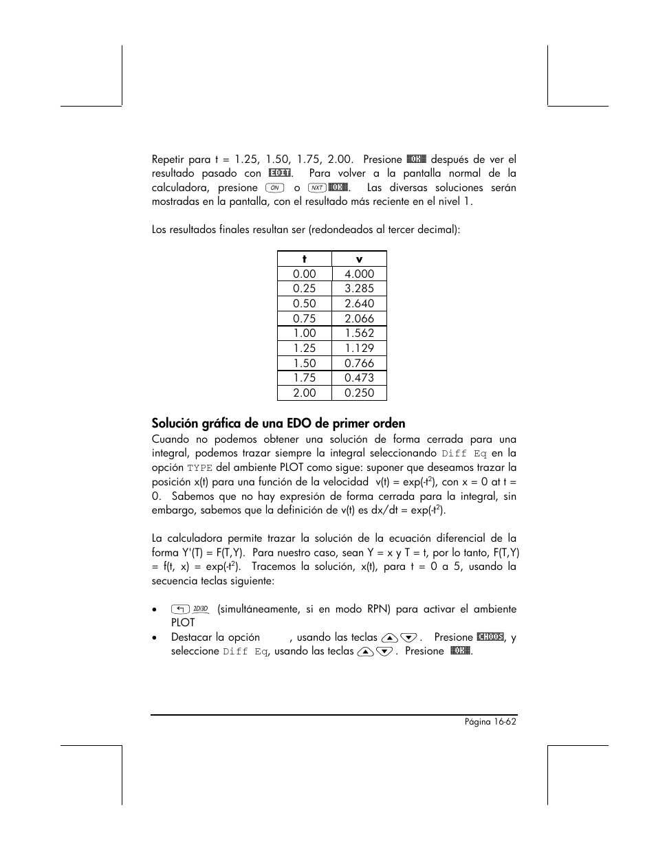 Solucion grafica de una edo de primer orden, Solución gráfica de una edo de primer orden | HP 48gII Graphing Calculator User Manual | Page 557 / 892