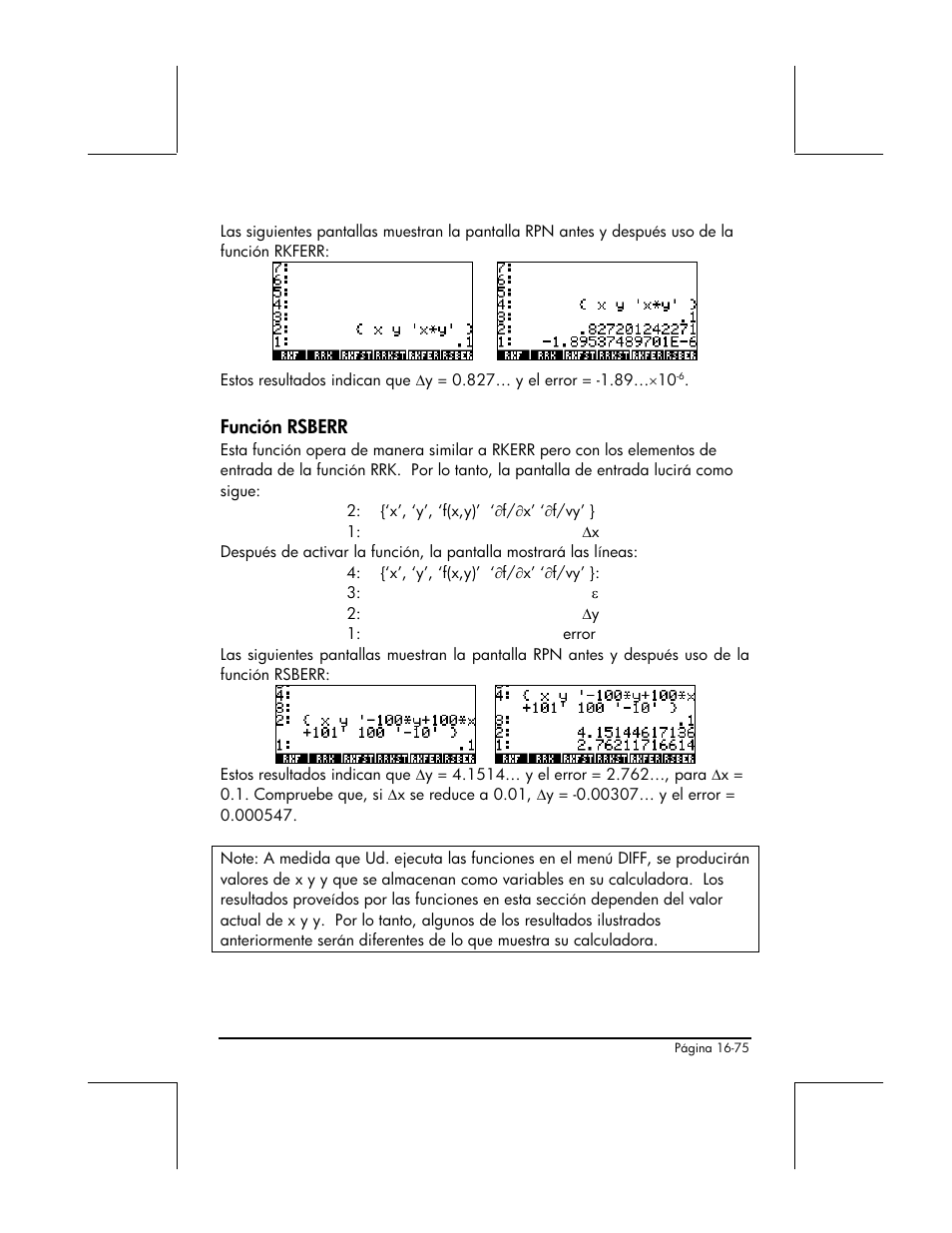 Funcion rsberr | HP 48gII Graphing Calculator User Manual | Page 570 / 892