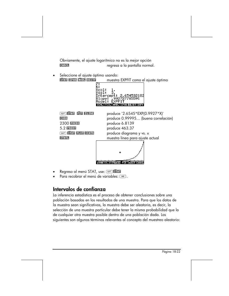 Intervalos de confianza | HP 48gII Graphing Calculator User Manual | Page 610 / 892