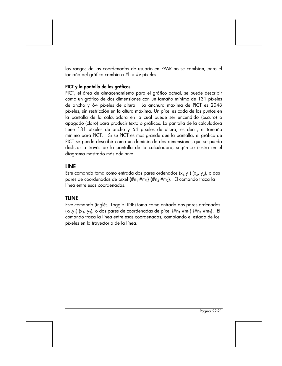 Line, Tline | HP 48gII Graphing Calculator User Manual | Page 761 / 892