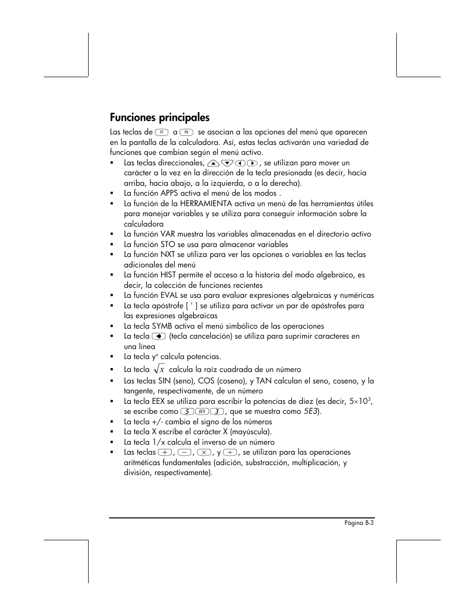 Funciones principales | HP 48gII Graphing Calculator User Manual | Page 813 / 892