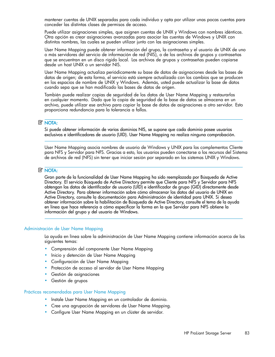 HP Servidor de almacenamiento HP ProLiant DL320s User Manual | Page 83 / 152