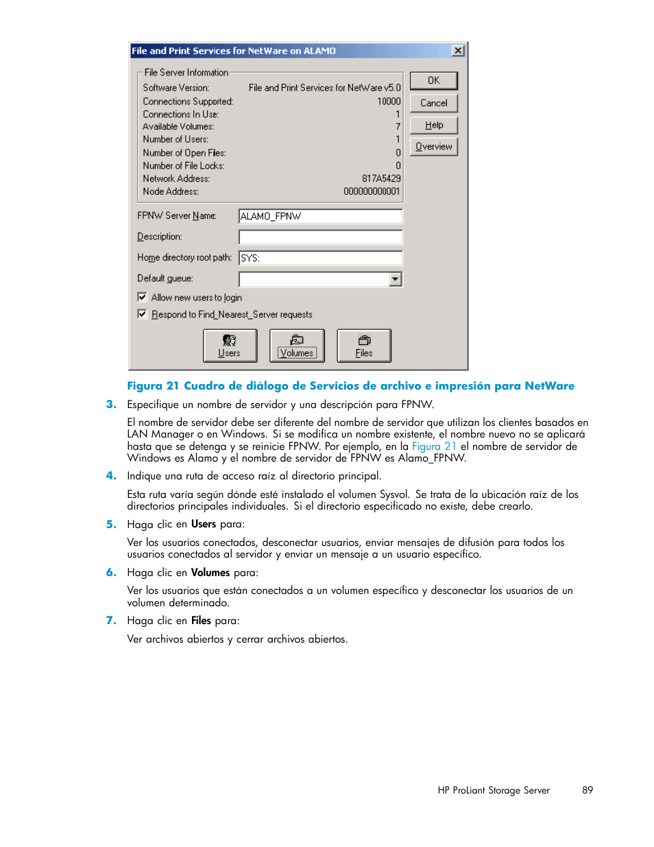 HP Servidor de almacenamiento HP ProLiant DL320s User Manual | Page 89 / 152