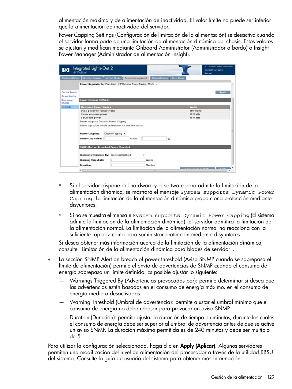 HP Integrated Lights-Out 2 User Manual | Page 129 / 250