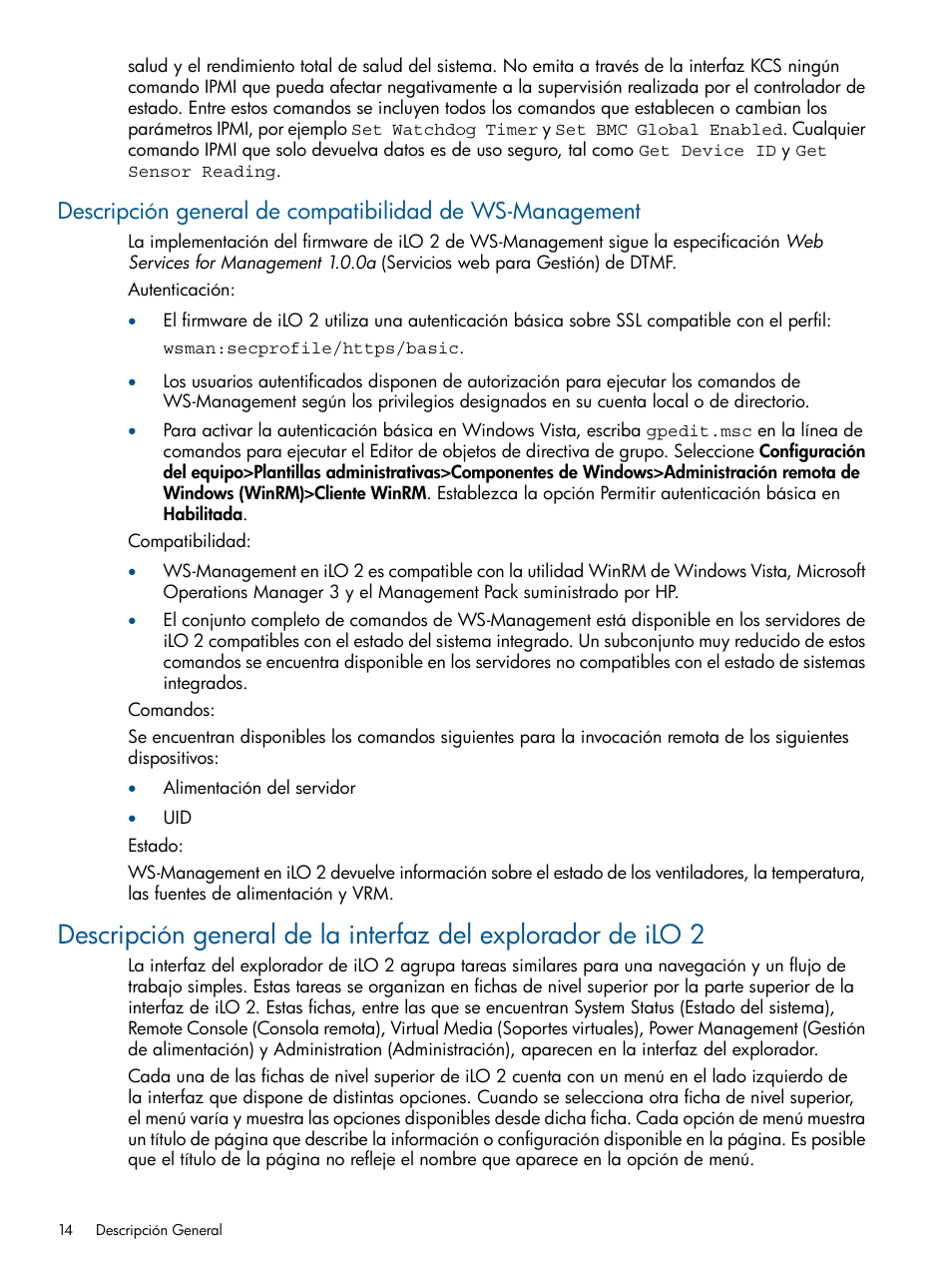 HP Integrated Lights-Out 2 User Manual | Page 14 / 250