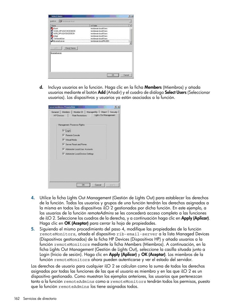 HP Integrated Lights-Out 2 User Manual | Page 162 / 250