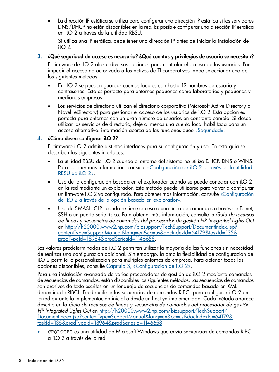 HP Integrated Lights-Out 2 User Manual | Page 18 / 250