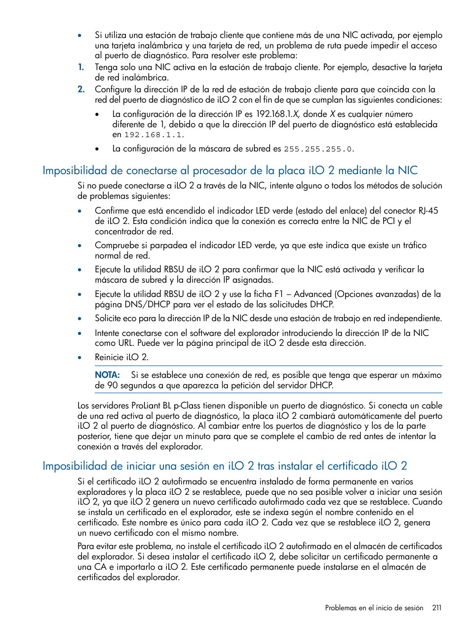 HP Integrated Lights-Out 2 User Manual | Page 211 / 250