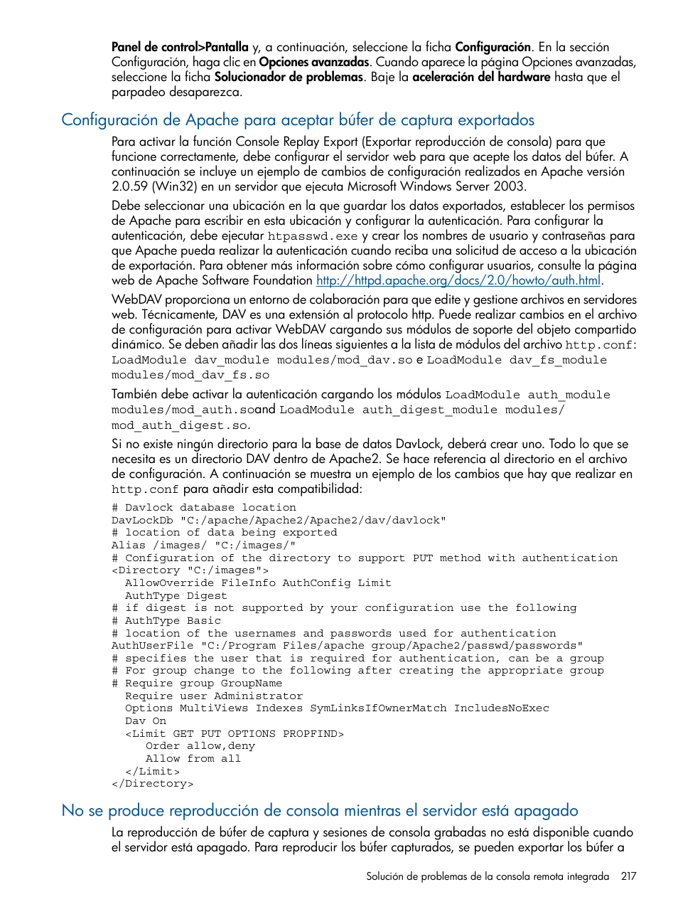 HP Integrated Lights-Out 2 User Manual | Page 217 / 250