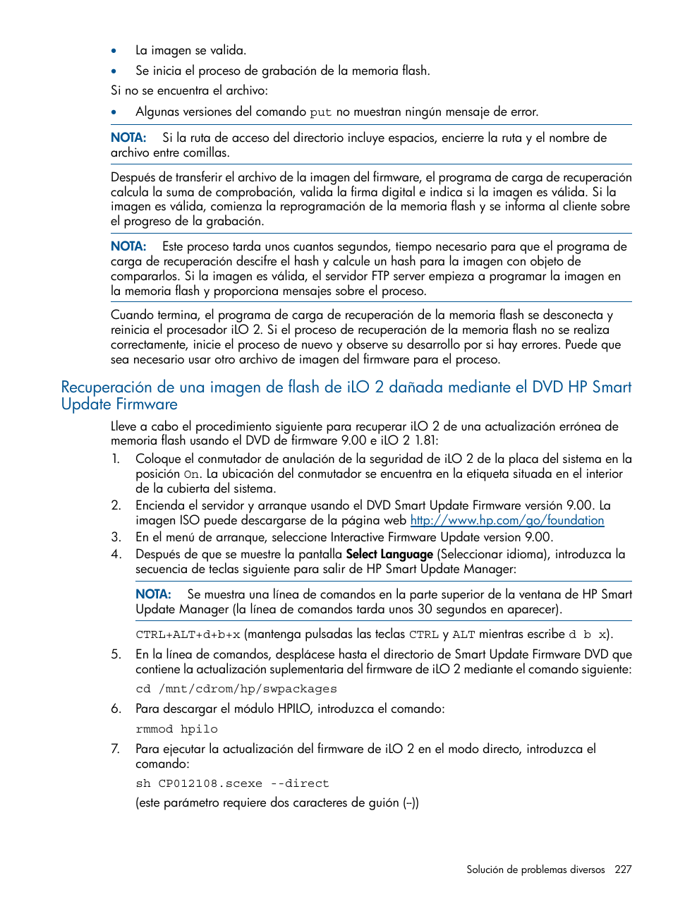 HP Integrated Lights-Out 2 User Manual | Page 227 / 250