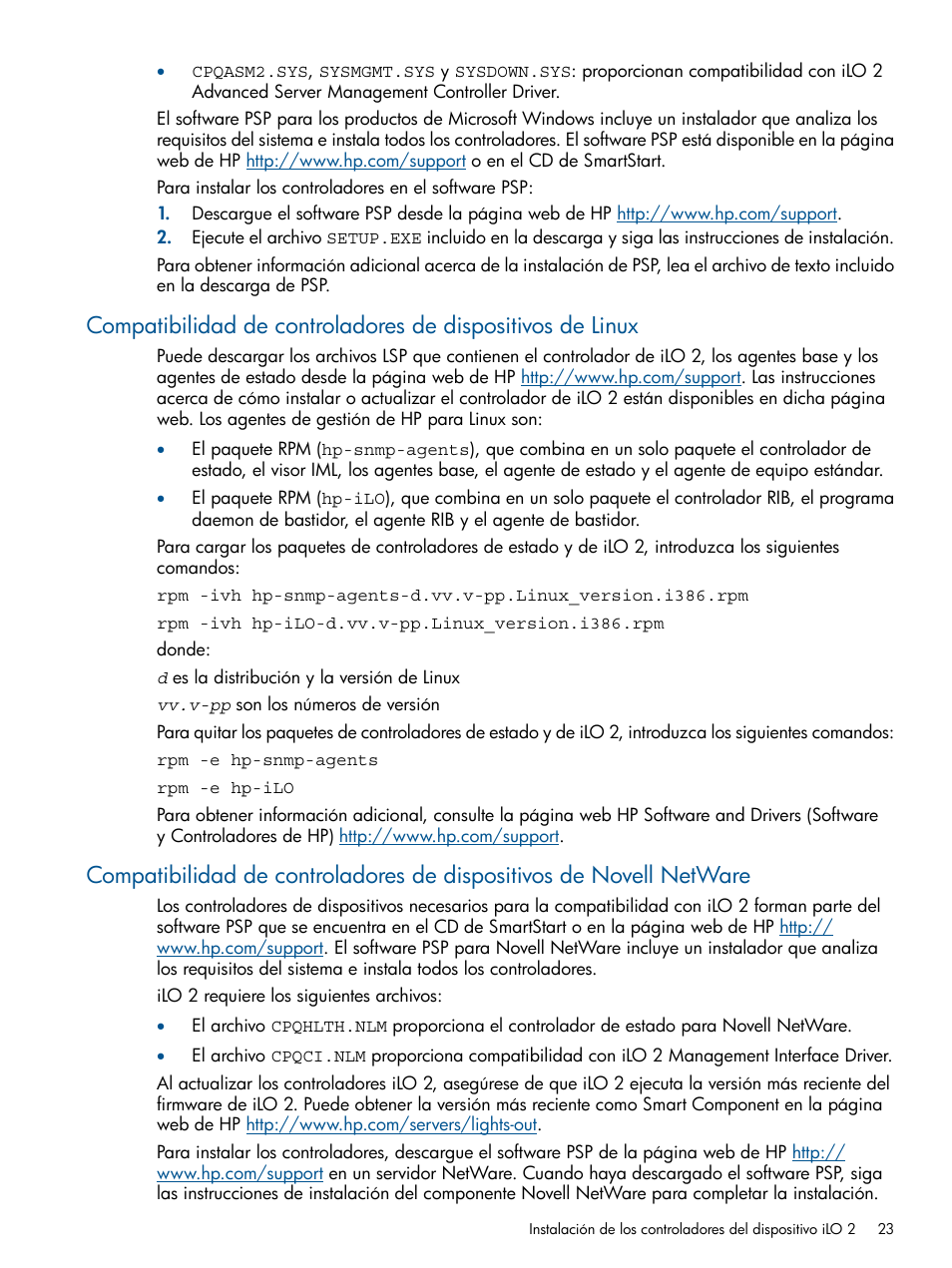 HP Integrated Lights-Out 2 User Manual | Page 23 / 250