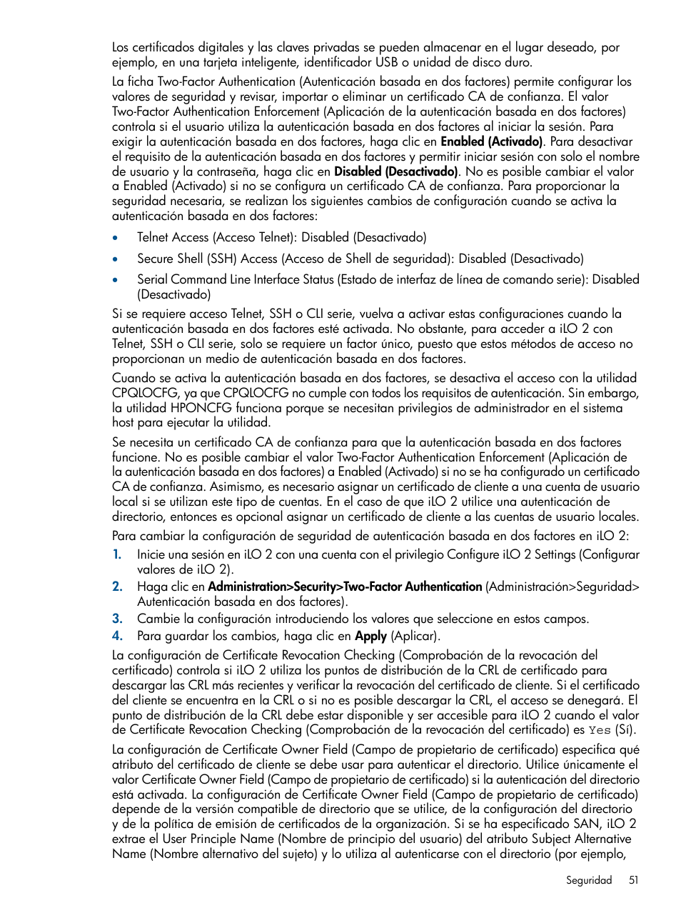 HP Integrated Lights-Out 2 User Manual | Page 51 / 250