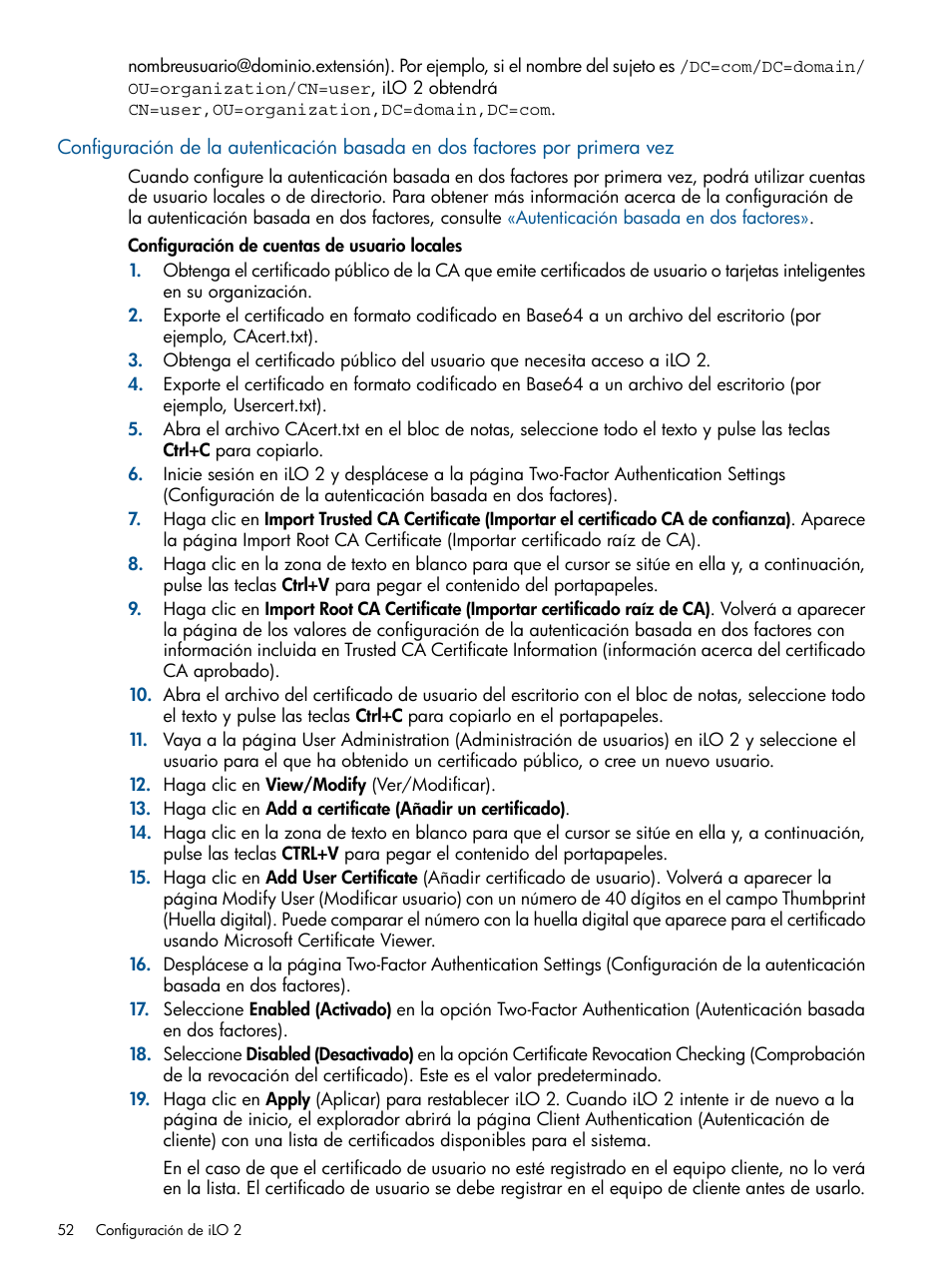 HP Integrated Lights-Out 2 User Manual | Page 52 / 250