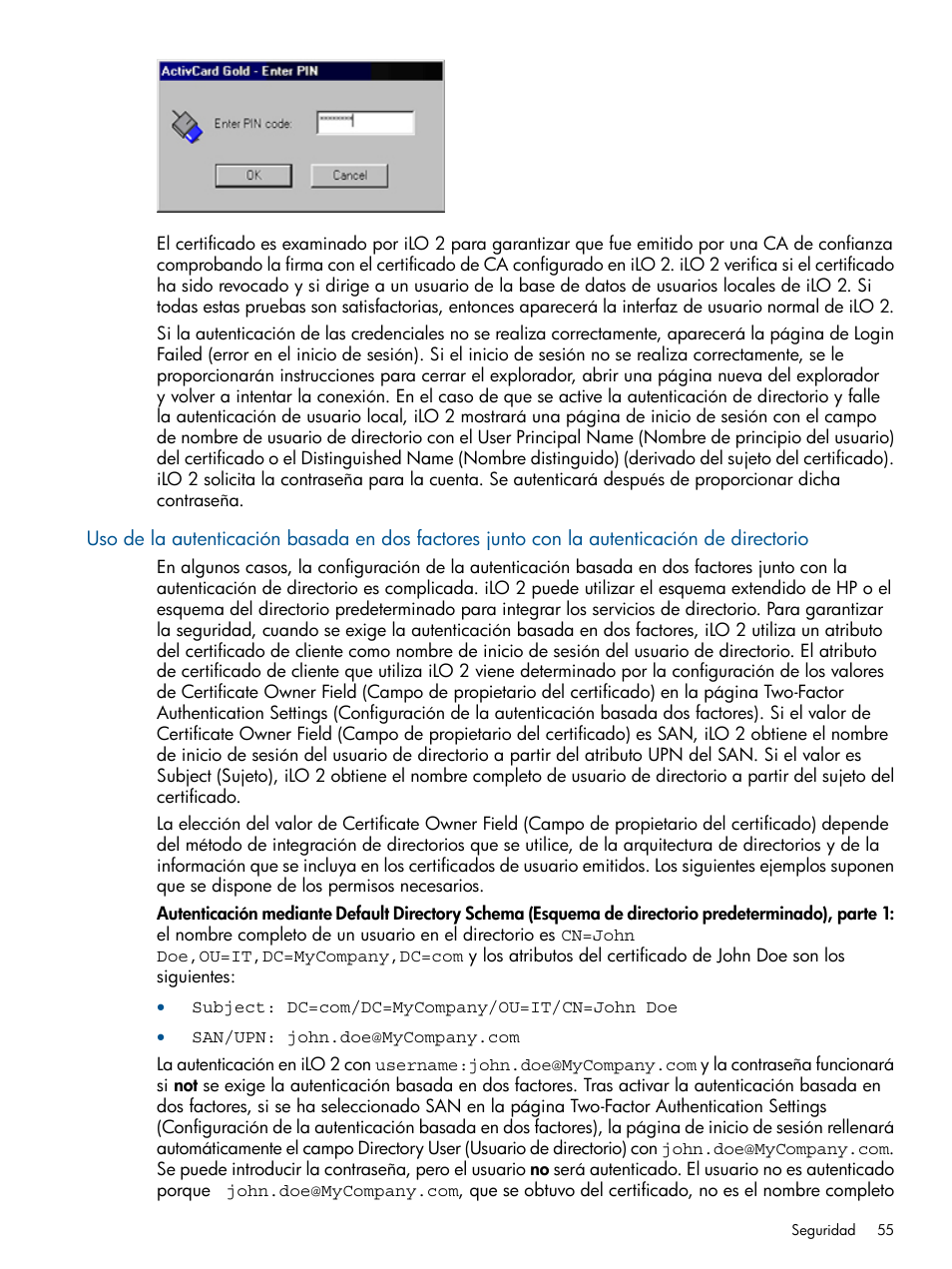 HP Integrated Lights-Out 2 User Manual | Page 55 / 250