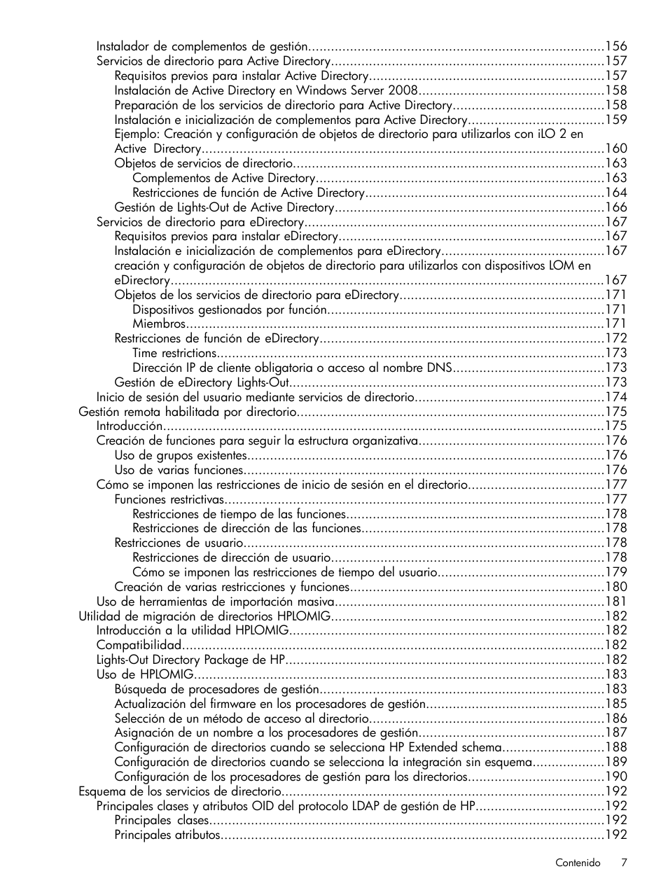 HP Integrated Lights-Out 2 User Manual | Page 7 / 250