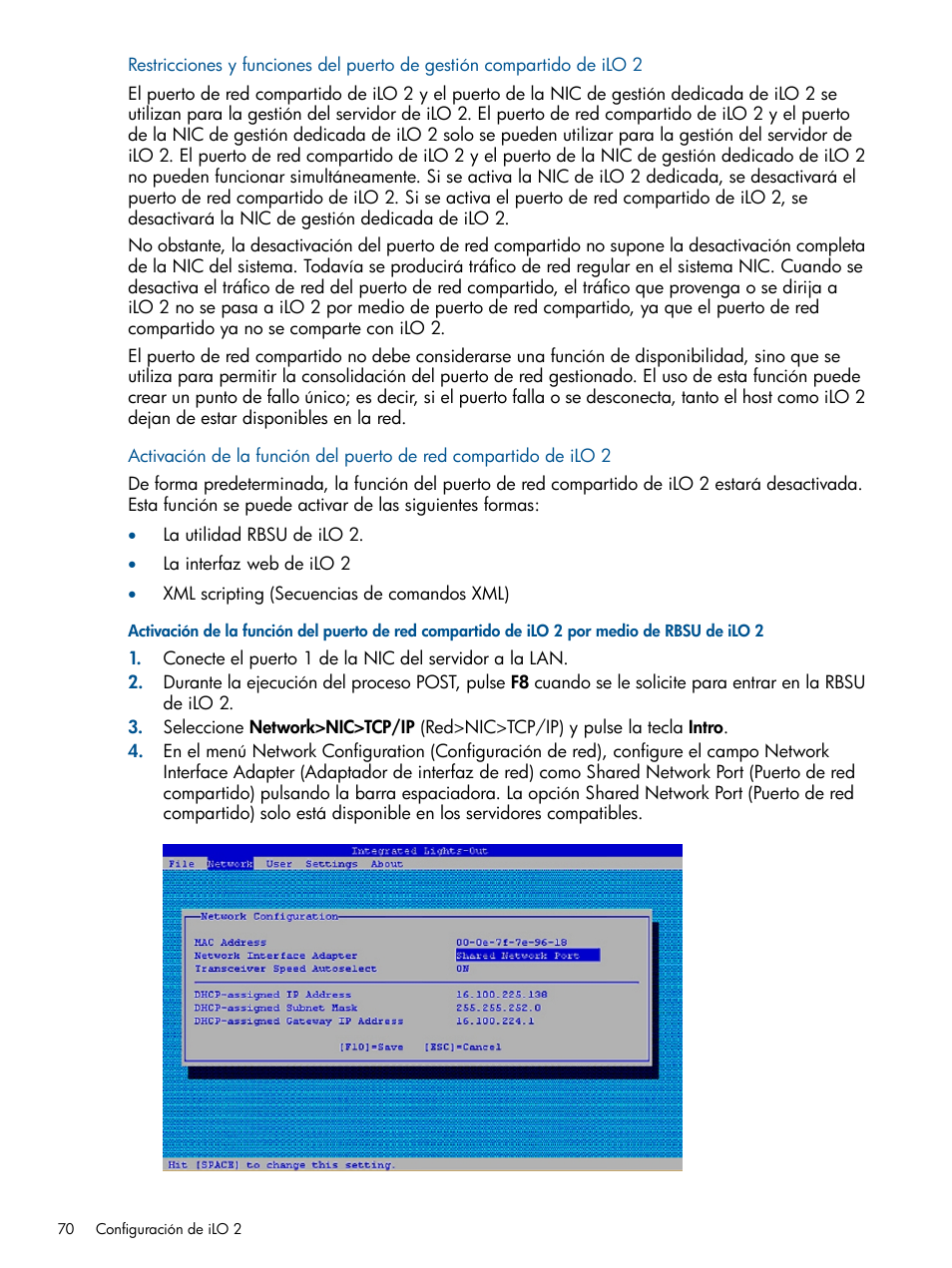 HP Integrated Lights-Out 2 User Manual | Page 70 / 250