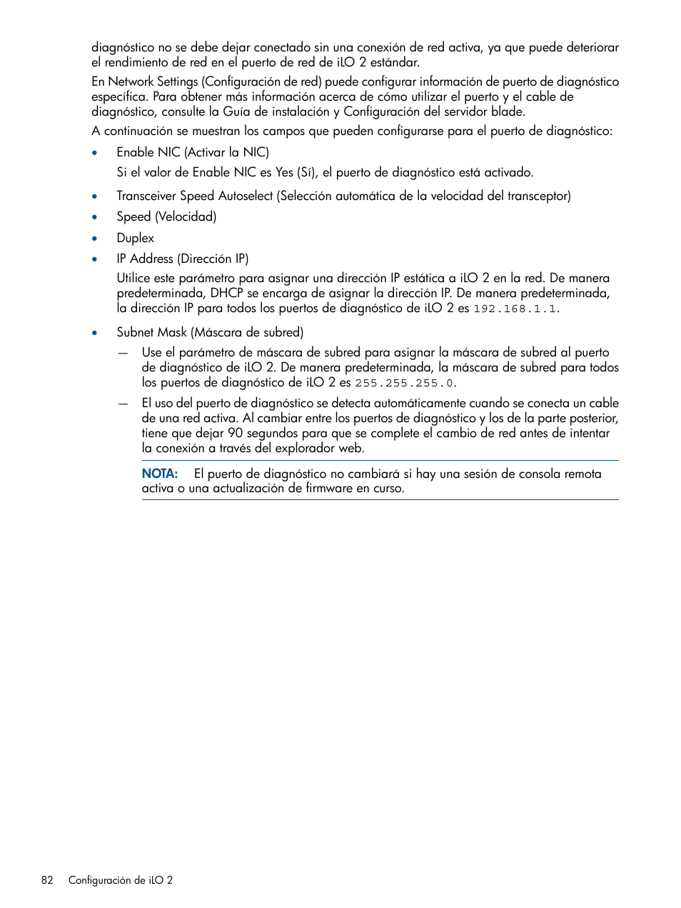 HP Integrated Lights-Out 2 User Manual | Page 82 / 250