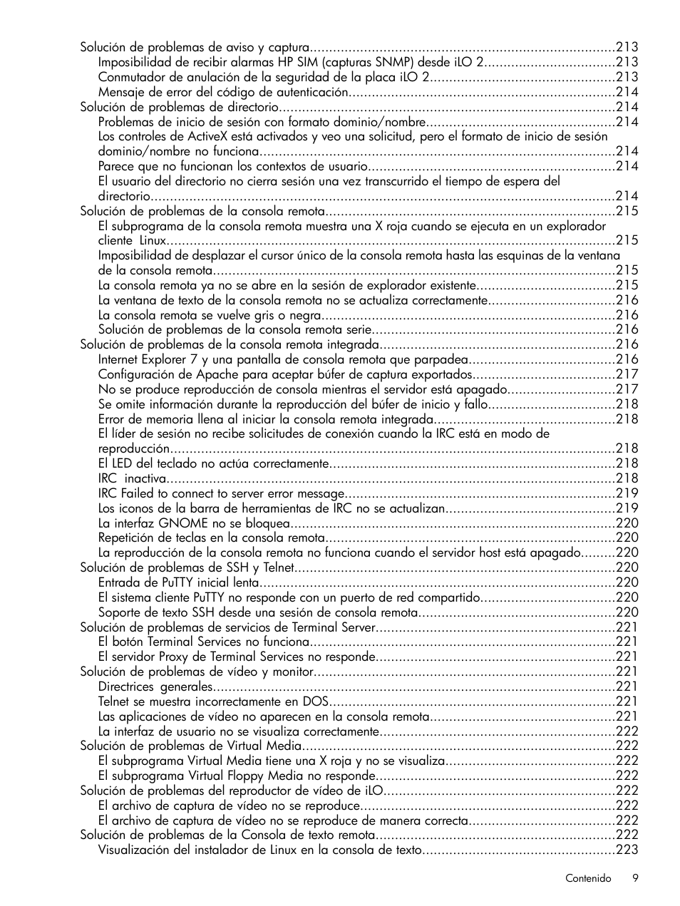 HP Integrated Lights-Out 2 User Manual | Page 9 / 250